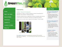 Tablet Screenshot of greenability.com.au